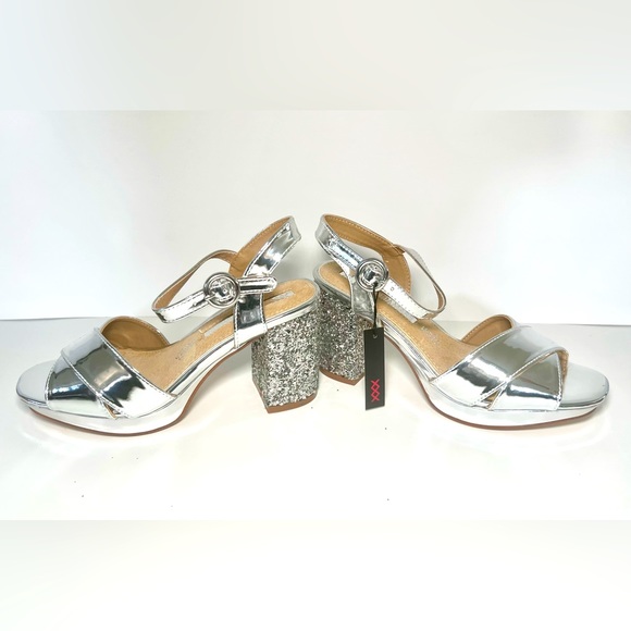 Maria Mare - Block Heeled Sandal - Silver - Picture 5 of 12
